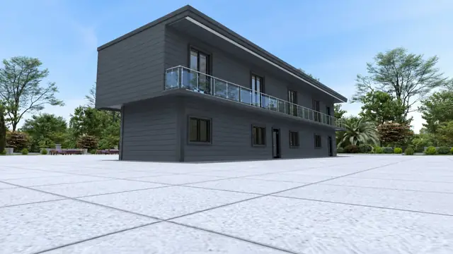 İki Katlı Modüler Yapı — Gündüz görünümleri, görünüm 5