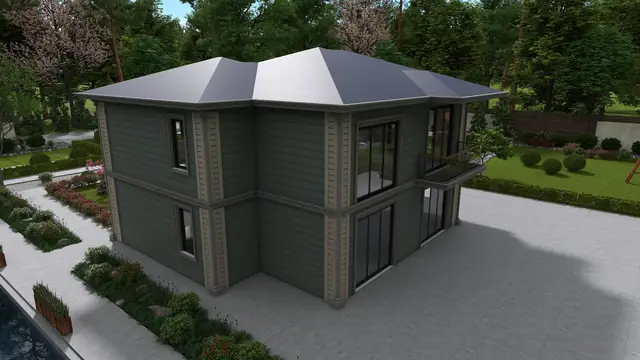 Kusan Villa — Koyu cephe alternatifi, görünüm 7