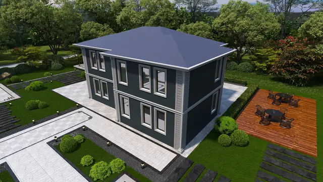 Kusan Villa — Koyu cephe alternatifi, görünüm 11