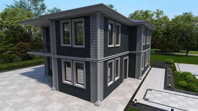 Kusan Villa — Koyu cephe alternatifi, görünüm 15