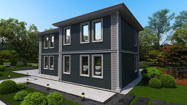 Kusan Villa — Koyu cephe alternatifi, görünüm 16