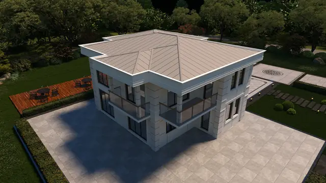 Kusan Villa — Açık cephe tasarımı, görünüm 19