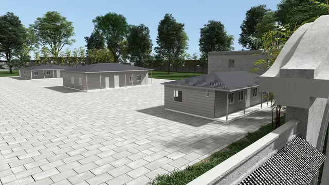 Tedavi Merkezi Tasarımı — Yapı ve yerleşim görünümleri, görünüm 8